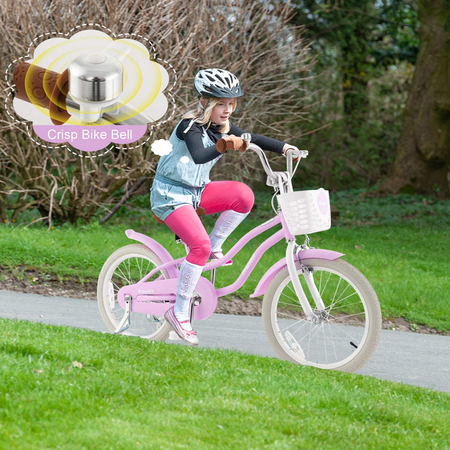 Children Bicycle with Front Handbrake and Rear Coaster Brake, Purple Kids Bike at Gallery Canada