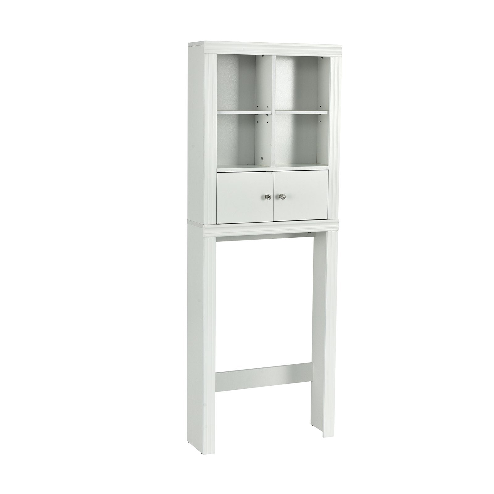 Over the Toilet Storage Cabinet with 4 Open Compartments, White - Gallery Canada