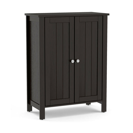2-Door Bathroom Floor Cabinet, Brown Floor Cabinets Brown at Gallery Canada