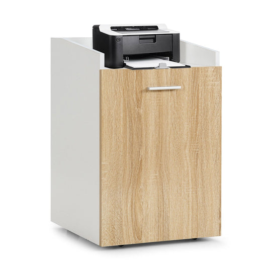 File Cabinet with 2 Drawers Mobile Filing Cabinet with Wheel for Letter Size, White at Gallery Canada
