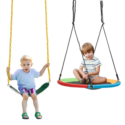 2-Pack Swing Set Swing Seat Replacement and Saucer Tree Swing (Without Stand), Multicolor Swing & Playsets at Gallery Canada