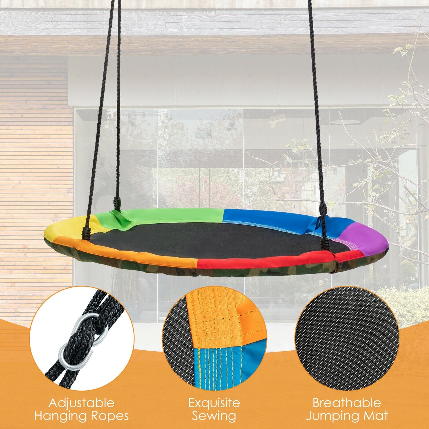 2-Pack Swing Set Swing Seat Replacement and Saucer Tree Swing (Without Stand), Multicolor Swing & Playsets at Gallery Canada