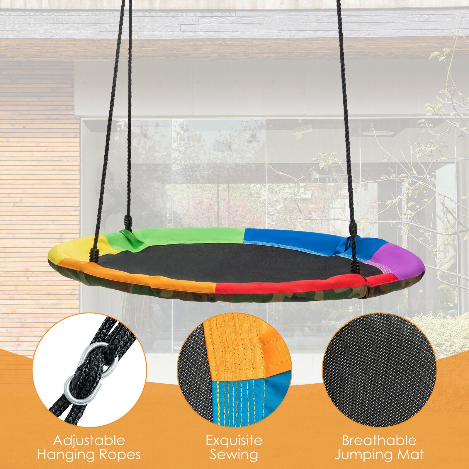 2-Pack Swing Set Swing Seat Replacement and Saucer Tree Swing (Without Stand), Multicolor Swing & Playsets at Gallery Canada