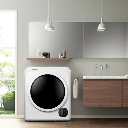 1700W Electric Dryer Portable Tumble Dryer with Steel Tub Dryers White at Gallery Canada