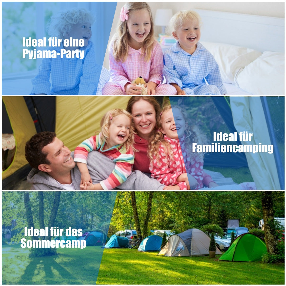 2 Person Waterproof Sleeping Bag with 2 Pillows, Black Air Mattresses & Sleeping Bags at Gallery Canada