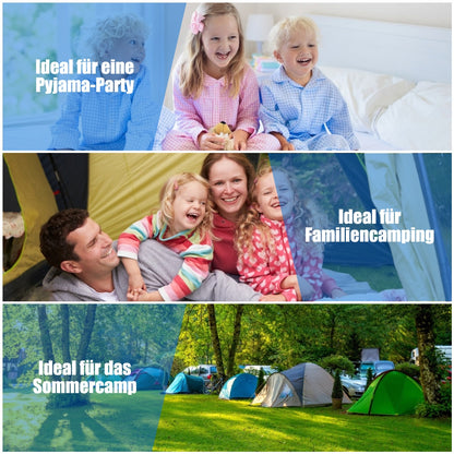 2 Person Waterproof Sleeping Bag with 2 Pillows, Black Air Mattresses & Sleeping Bags at Gallery Canada