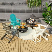 Thumbnail for Foldable Weather Resistant Patio Chair with Built-in Cup Holder - Gallery View 7 of 11
