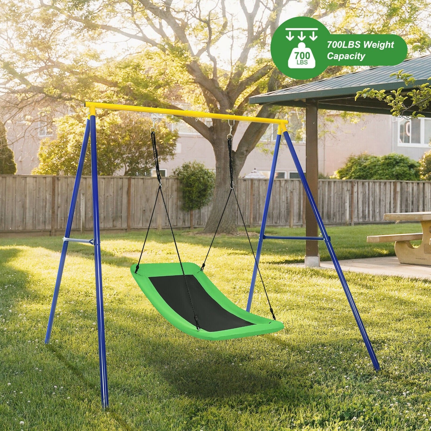 700lb Giant 60 Inch Platform Tree Swing for Kids and Adults, Green - Gallery Canada