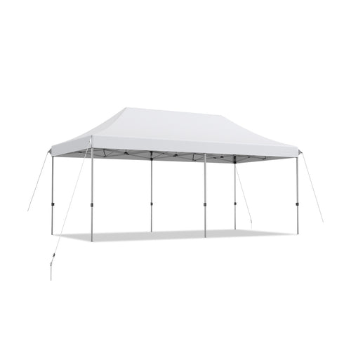 10 x 20 Feet Adjustable Folding Sun Shelter, White