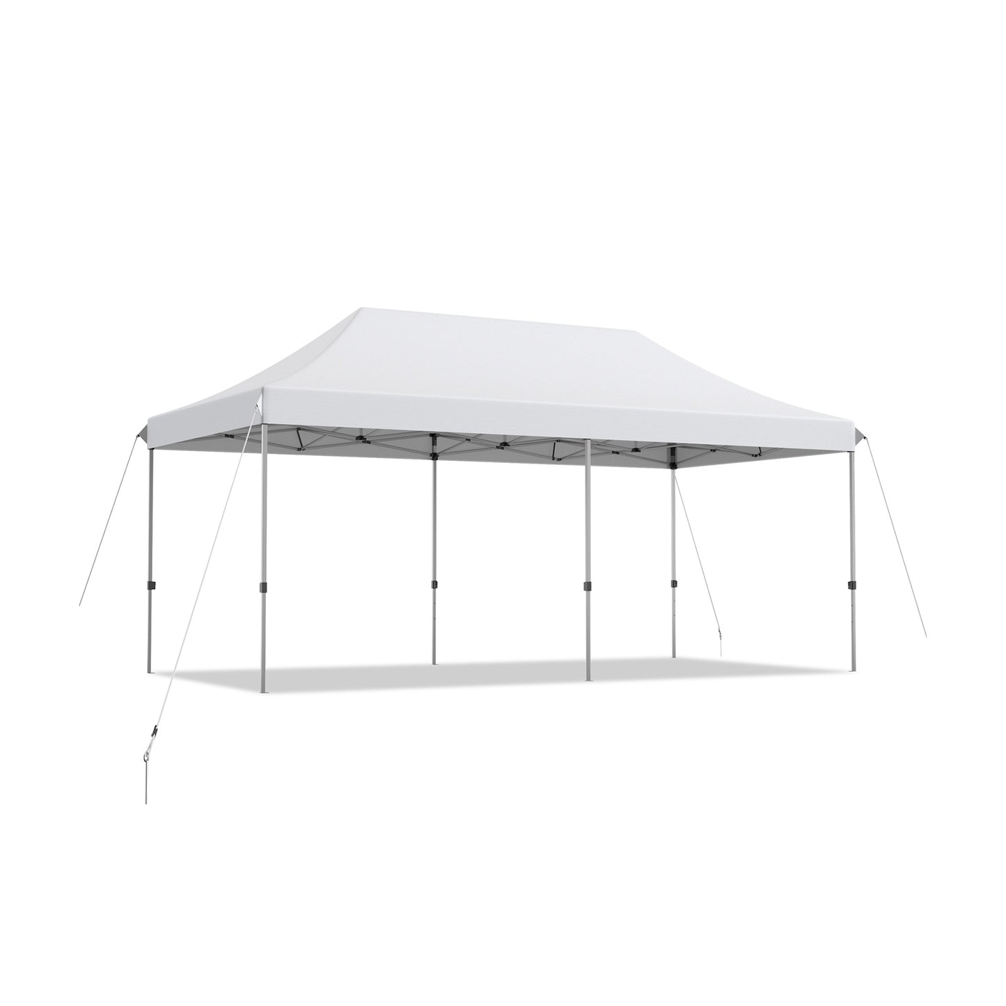 10 x 20 Feet Adjustable Folding Sun Shelter, White Canopies at Gallery Canada