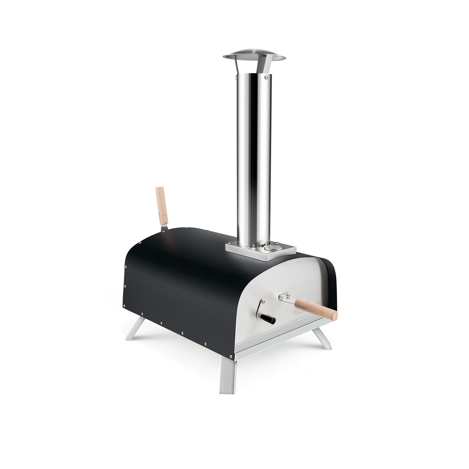 Portable Multi-Fuel Pizza Oven with Pizza Stone and Pizza Peel, Silver Outdoor Grills at Gallery Canada