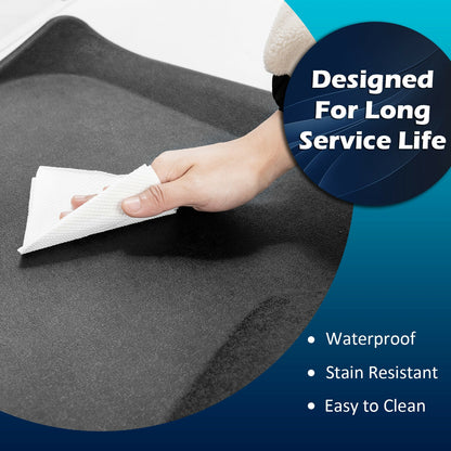 Portable Anti-Fatigue Standing Mat with Massage Point and Diverse Terrain for Office and Home, Black Sport Equipments at Gallery Canada