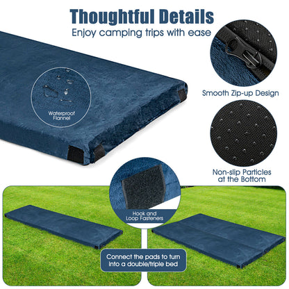 Lightweight Portable Memory Camping Mattress with Carrying Bag, Navy Air Mattresses & Sleeping Bags at Gallery Canada