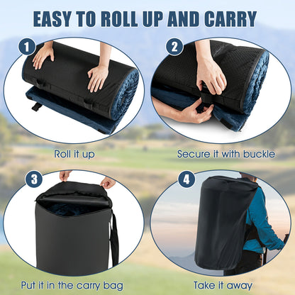 Lightweight Portable Memory Camping Mattress with Carrying Bag, Navy Air Mattresses & Sleeping Bags at Gallery Canada