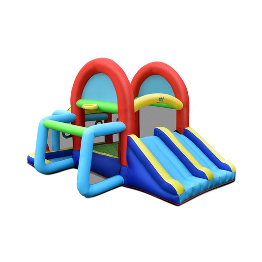 Inflatable Jumping Castle Bounce House with Dual Slides without Blower - Gallery Canada