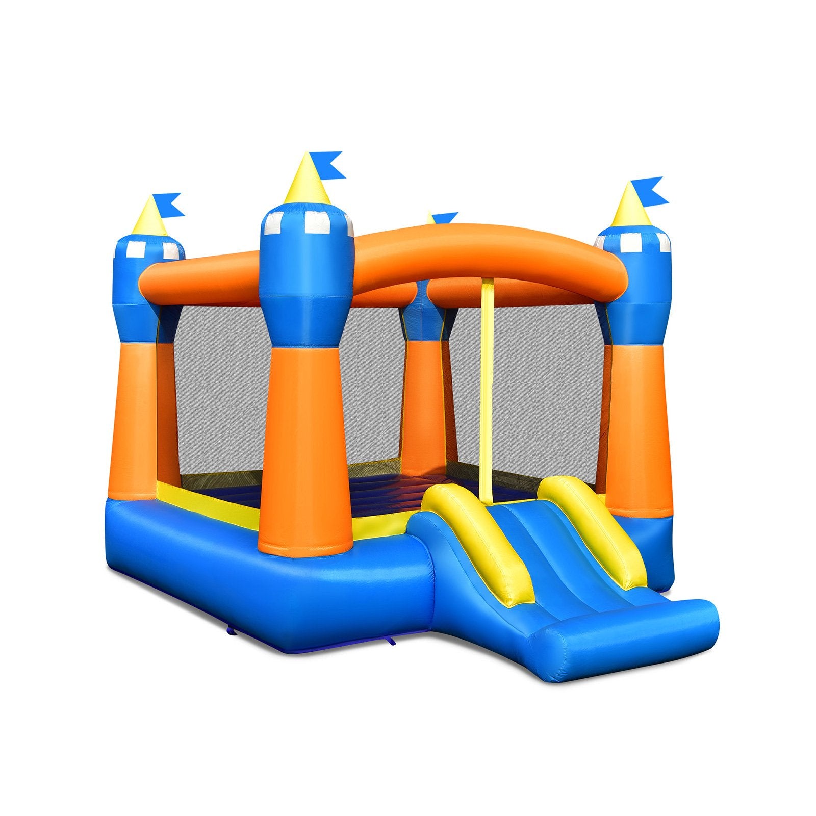 Kids Inflatable Bounce House Magic Castle with Large Jumping Area without Blower - Gallery Canada