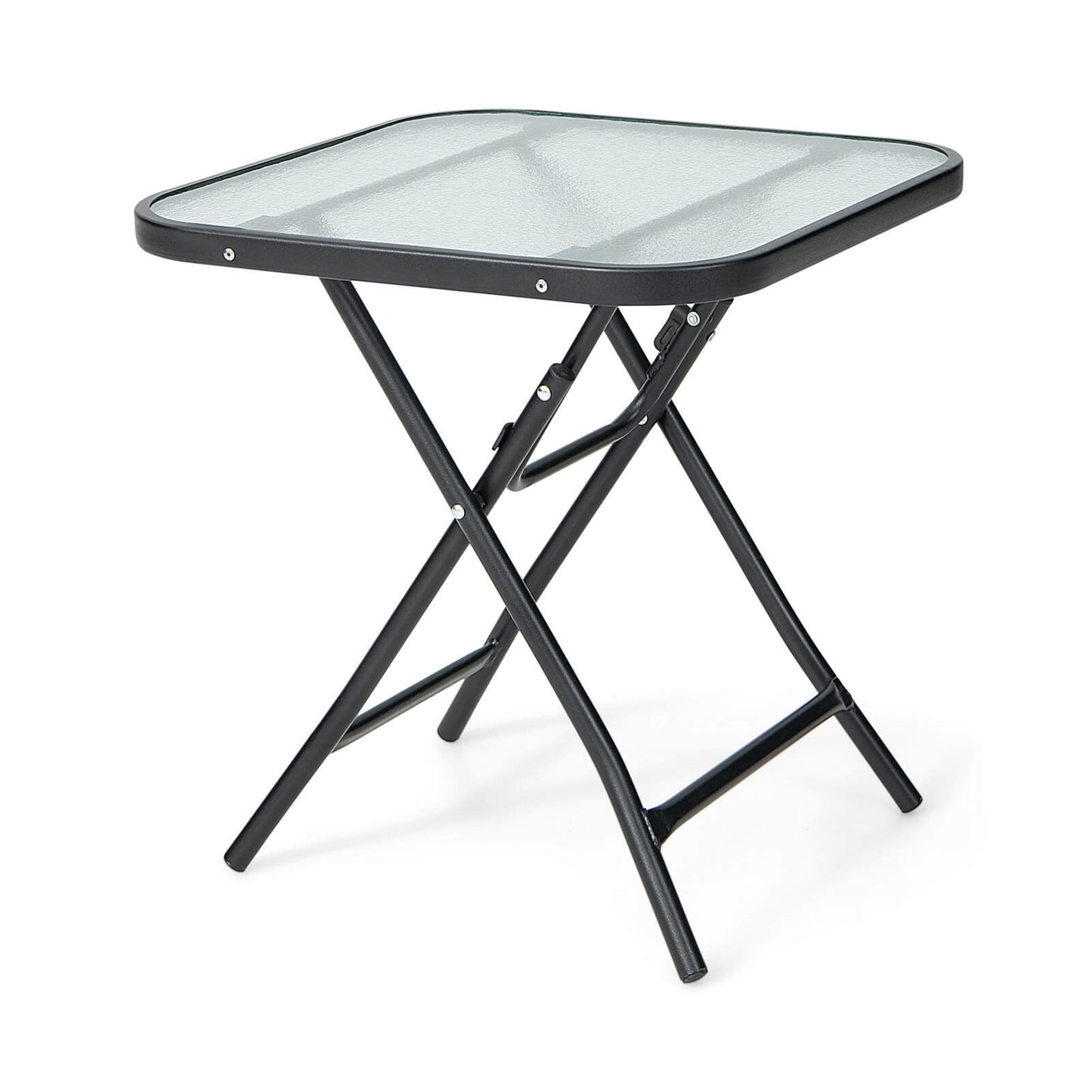 18 Inch Square Patio Bistro Table, Rustproof Frame, Black Patio Coffee Tables at Gallery Canada