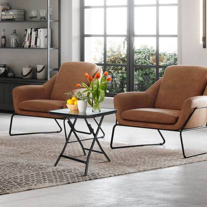 18 Inch Square Patio Bistro Table with Rustproof Frame, Black Patio Coffee Tables at Gallery Canada