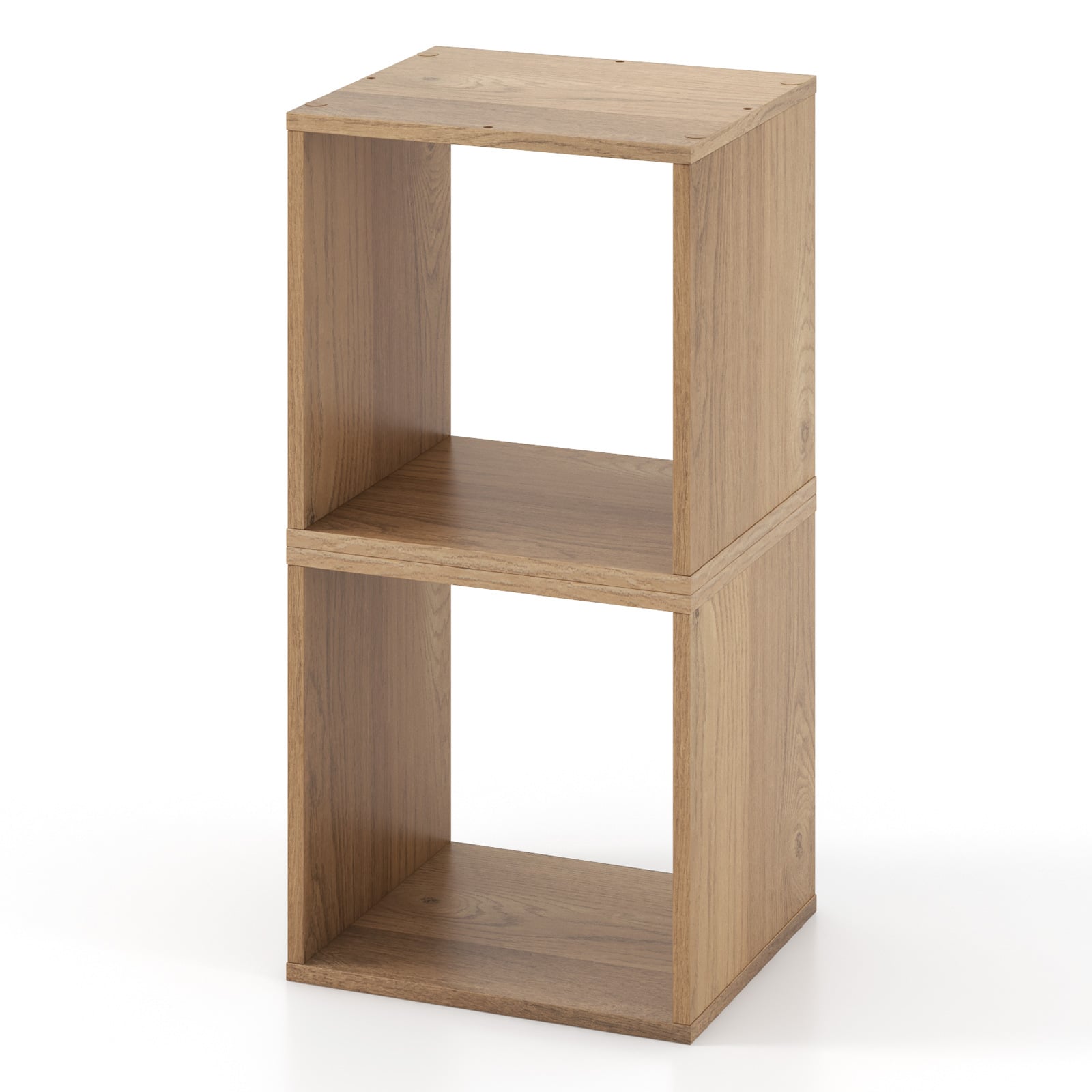 2 Cubes Stackable Bookcase, Natural Bookcases at Gallery Canada