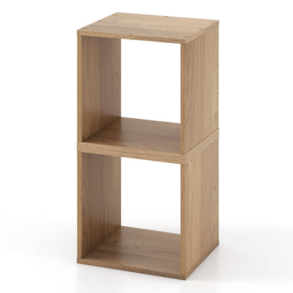 2 Cubes Stackable Bookcase, Natural Bookcases at Gallery Canada