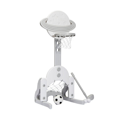 3 in 1 Kids Basketball Hoop Set with Balls, White Toy Sports at Gallery Canada