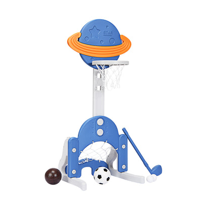 Kids Basketball Hoop Set, 3 In 1, Blue Toy Sports at Gallery Canada