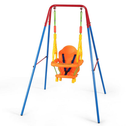Toddler Swing Set High Back Seat with Swing Set, Multicolor - Gallery Canada