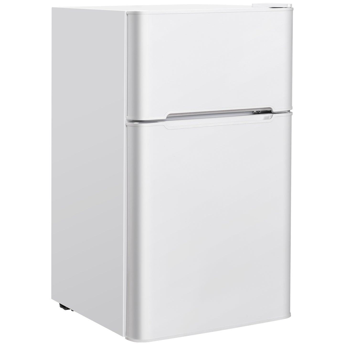 3.2 cu ft. Compact Stainless Steel Refrigerator, White Refrigerators White at Gallery Canada