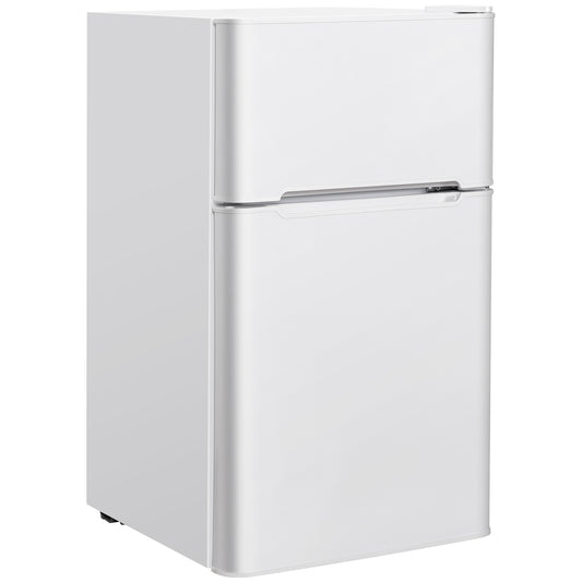 3.2 cu ft. Compact Stainless Steel Refrigerator, White Refrigerators White at Gallery Canada