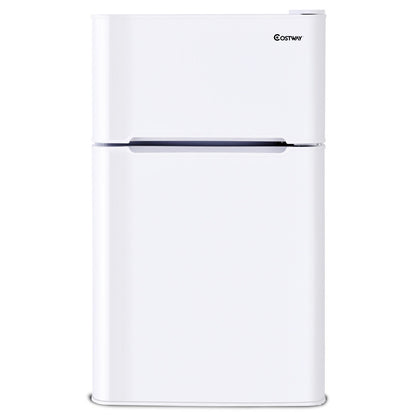 3.2 cu ft. Compact Stainless Steel Refrigerator, White Refrigerators at Gallery Canada