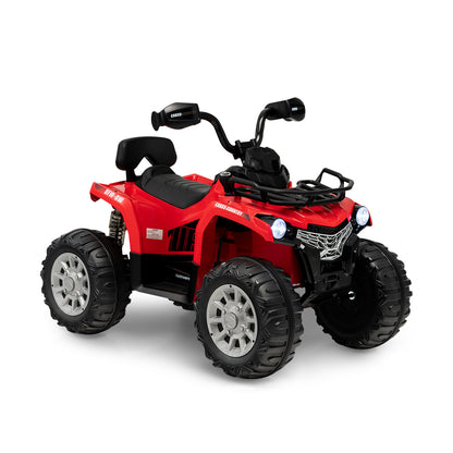 12V Kids Ride On ATV 4 Wheeler with MP3 and Headlights, Red Powered Ride On Toys at Gallery Canada