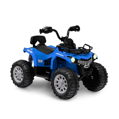 12V Kids Ride On ATV 4 Wheeler with MP3 and Headlights, Blue Powered Ride On Toys at Gallery Canada