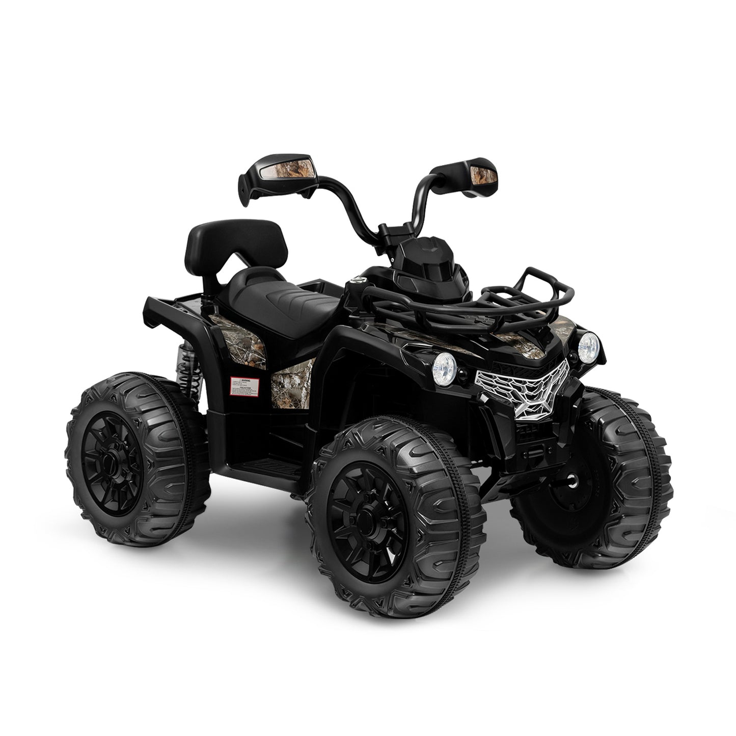 12V Kids Ride On ATV 4 Wheeler with MP3 and Headlights, Black Powered Ride On Toys at Gallery Canada