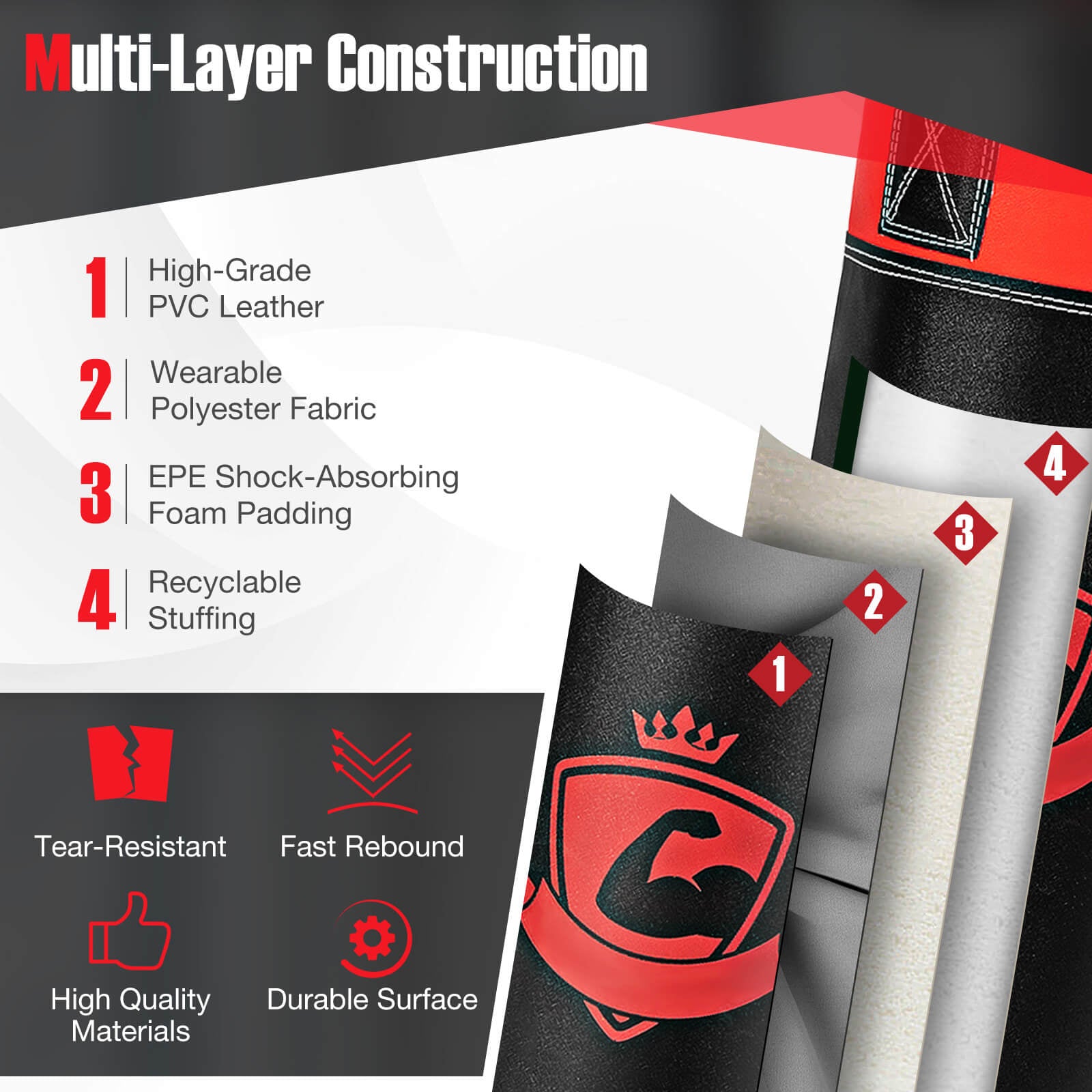 11 Pounds Kids Hanging Punching Bag Set with Punching Gloves, Black Boxing & Martial Arts at Gallery Canada