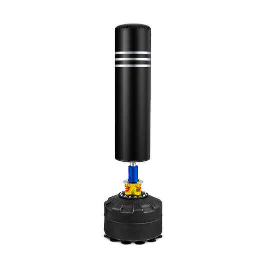 70 Inch Freestanding Boxing Bag, 12 Suction Cup Base, Black Boxing & Martial Arts Black at Gallery Canada