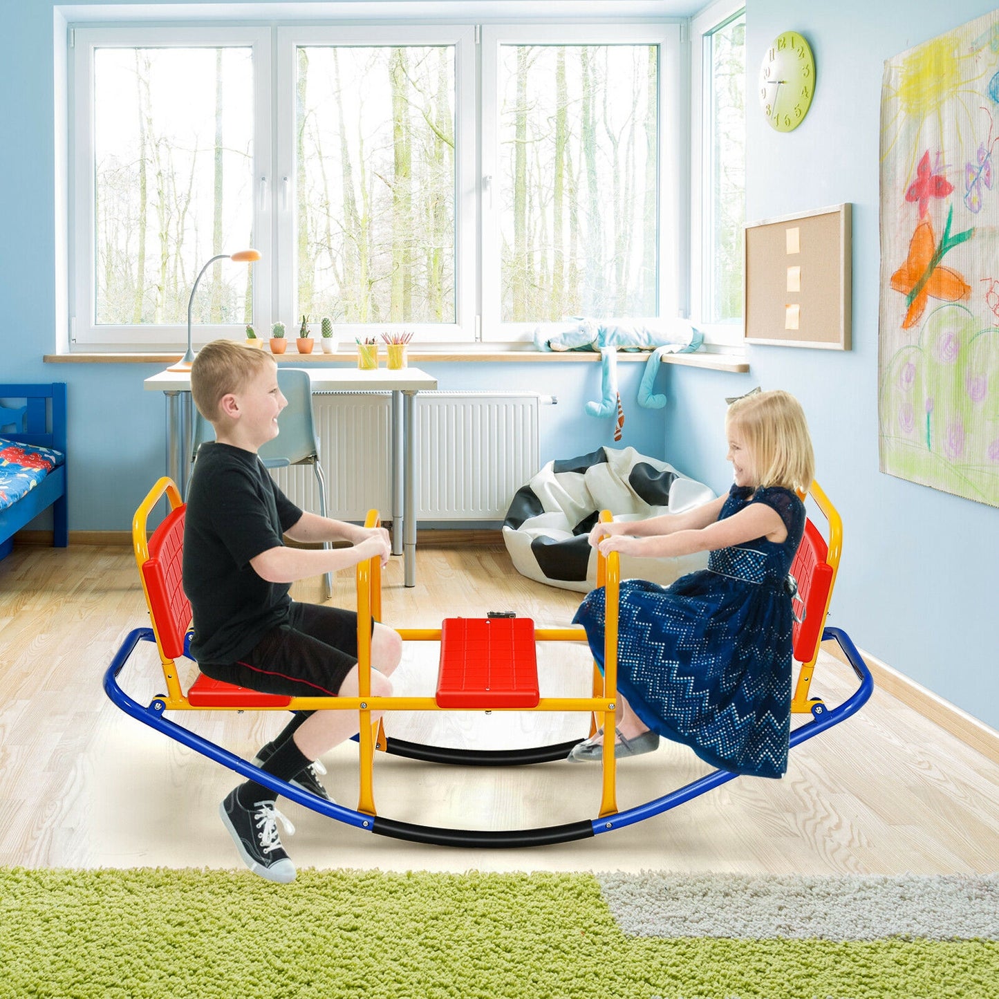 Outdoor Kids Seesaw Swivel Teeter, For 3 To 8 Years, Red Seesaws at Gallery Canada