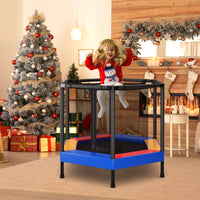 Thumbnail for 48 Inches Hexagonal Kids Trampoline With Foam Padded Handrails - Gallery View 1 of 9