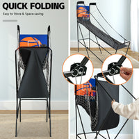 Thumbnail for Foldable Single Shot Basketball Arcade Game with Electronic Scorer and Basketballs - Gallery View 9 of 11