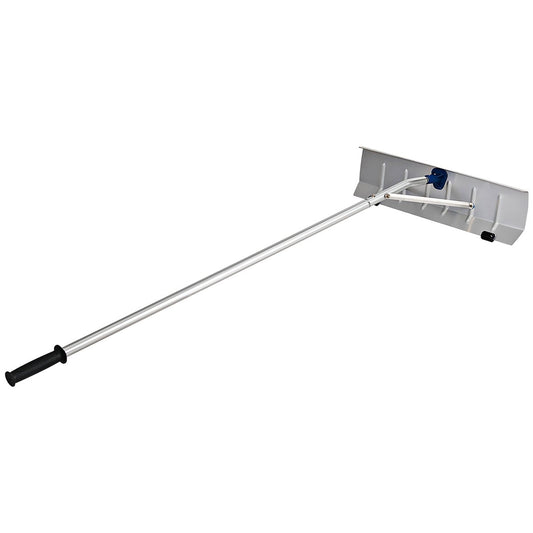 5-20 Feet Extendable Aluminum Snow Roof Rake with Wheels Handle, Silver - Gallery Canada