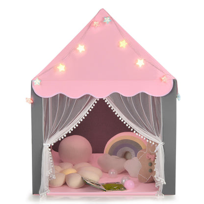Kids Playhouse Tent with Star Lights and Mat, Pink Play Tents & Playhouse at Gallery Canada