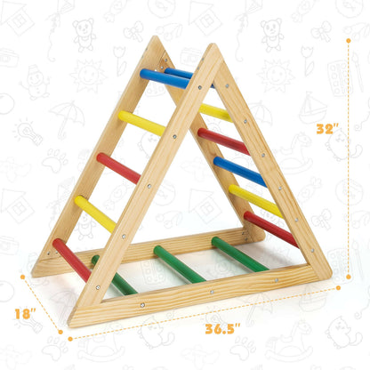 Climbing Triangle Ladder with 3 Levels for Kids, Multicolor Climbers & Slides at Gallery Canada