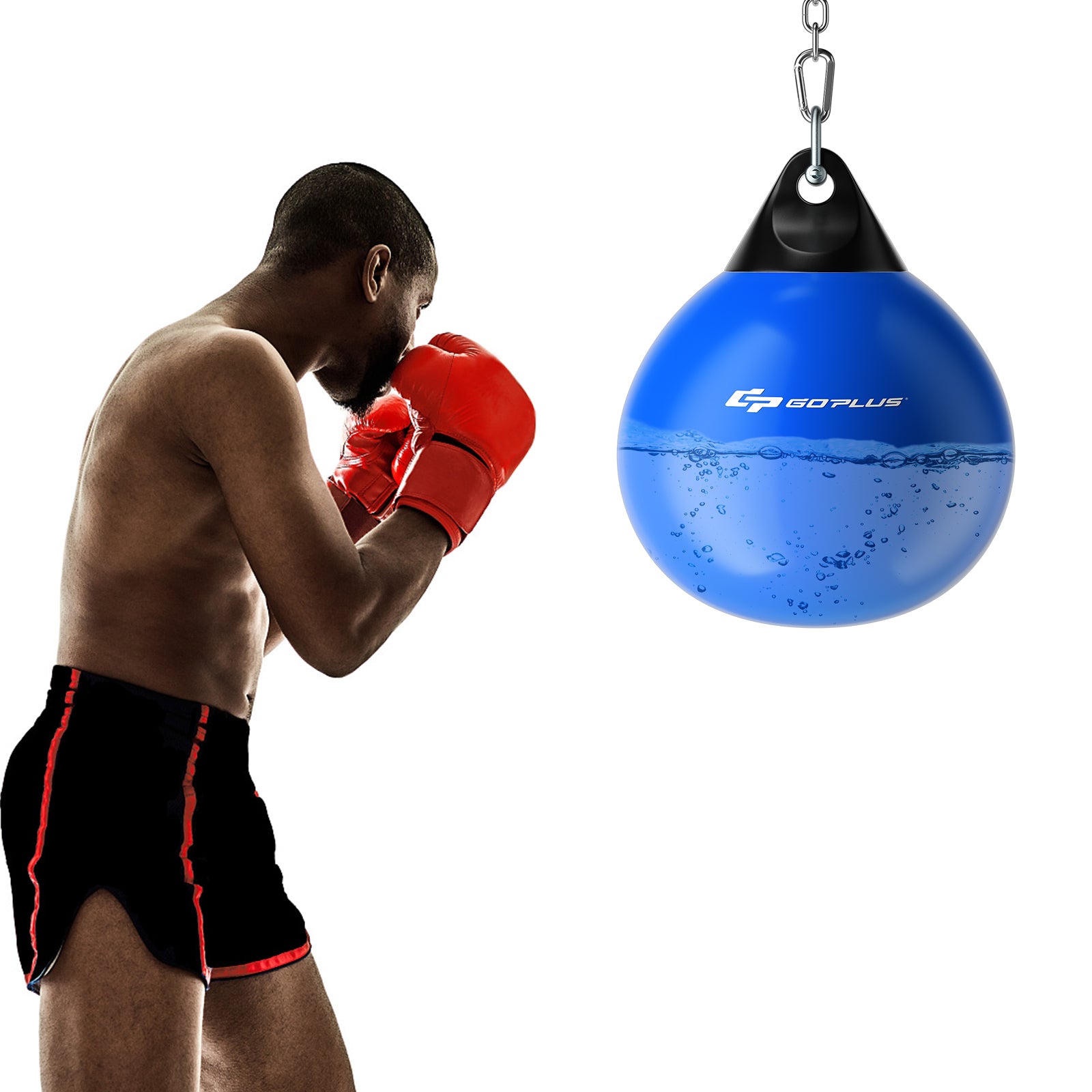 21 Inch Water Punching Bag with Adjustable Metal Chain, Blue Boxing & Martial Arts at Gallery Canada