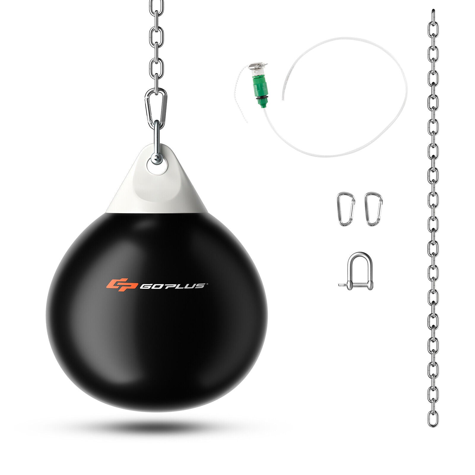18 Inch 110 Pound Heavy Punching Water Aqua Bag with Adjustable Metal Chain, Black Boxing & Martial Arts at Gallery Canada