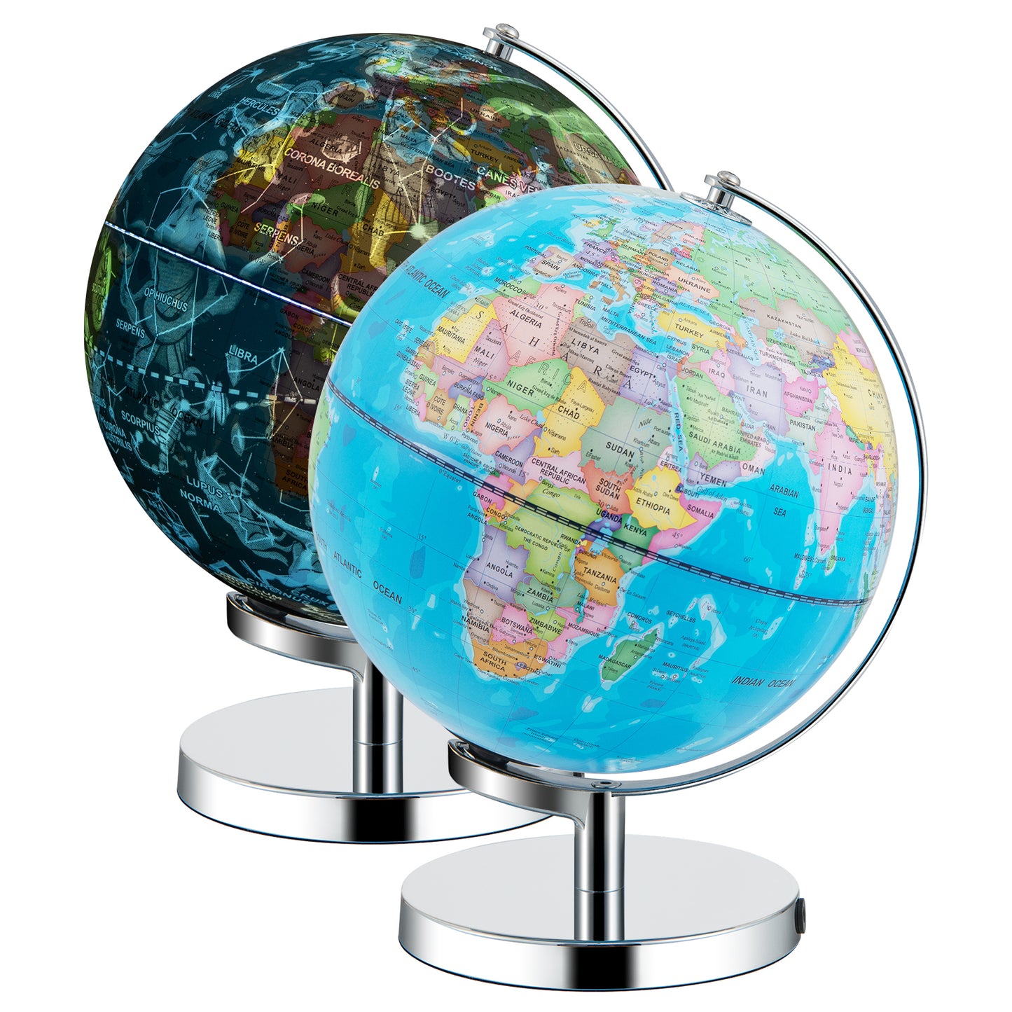 3-in-1 Illuminated World Globe, 88 Constellations, Blue Learning Toys at Gallery Canada