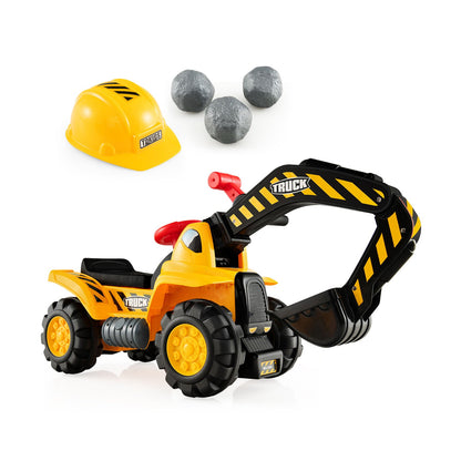 Ride On Push Car Bulldozer Digger Toy, Yellow Push & Pedal Ride On Toys at Gallery Canada