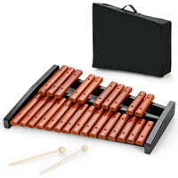 Thumbnail for 25 Notes Xylophone Wooden Percussion Educational Instrument with 2 Mallets - Gallery View 8 of 12
