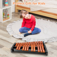 Thumbnail for 25 Notes Xylophone Wooden Percussion Educational Instrument with 2 Mallets - Gallery View 2 of 12