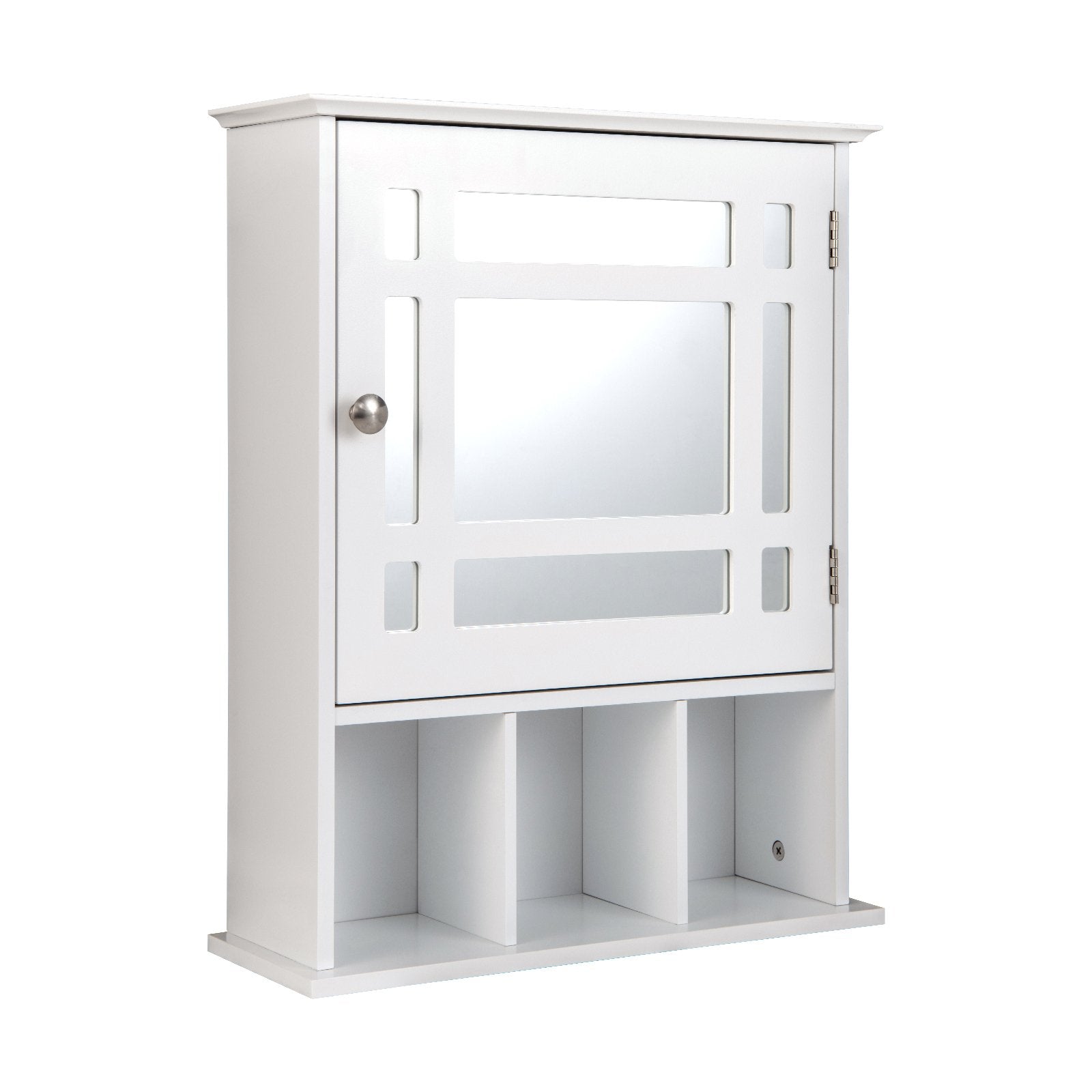 Wall Mounted and Mirrored Bathroom Cabinet, White - Gallery Canada