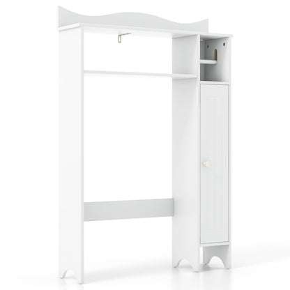 Wood Over Toilet Space Saver, Paper Holder And Shelf, White Bathroom Etagere White at Gallery Canada
