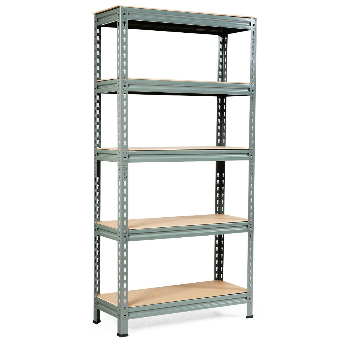 5-Tier Steel Shelving Unit Storage Shelves Heavy Duty Storage Rack, Gray Garages at Gallery Canada